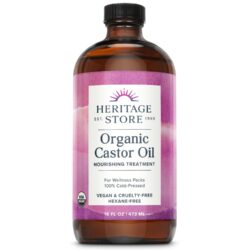 HERITAGE STORE Organic Castor Oil Bottle