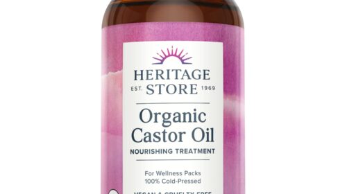 HERITAGE STORE Organic Castor Oil Bottle