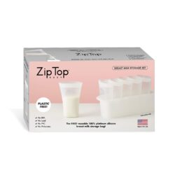 Zip Top Reusable Silicone Breast Milk Storage